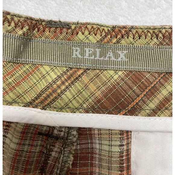 Tommy Bahama Relaxed Men's Cotton/Linen Shorts Sz 34 Multicolor Plaid Flat Front - Picture 7 of 13